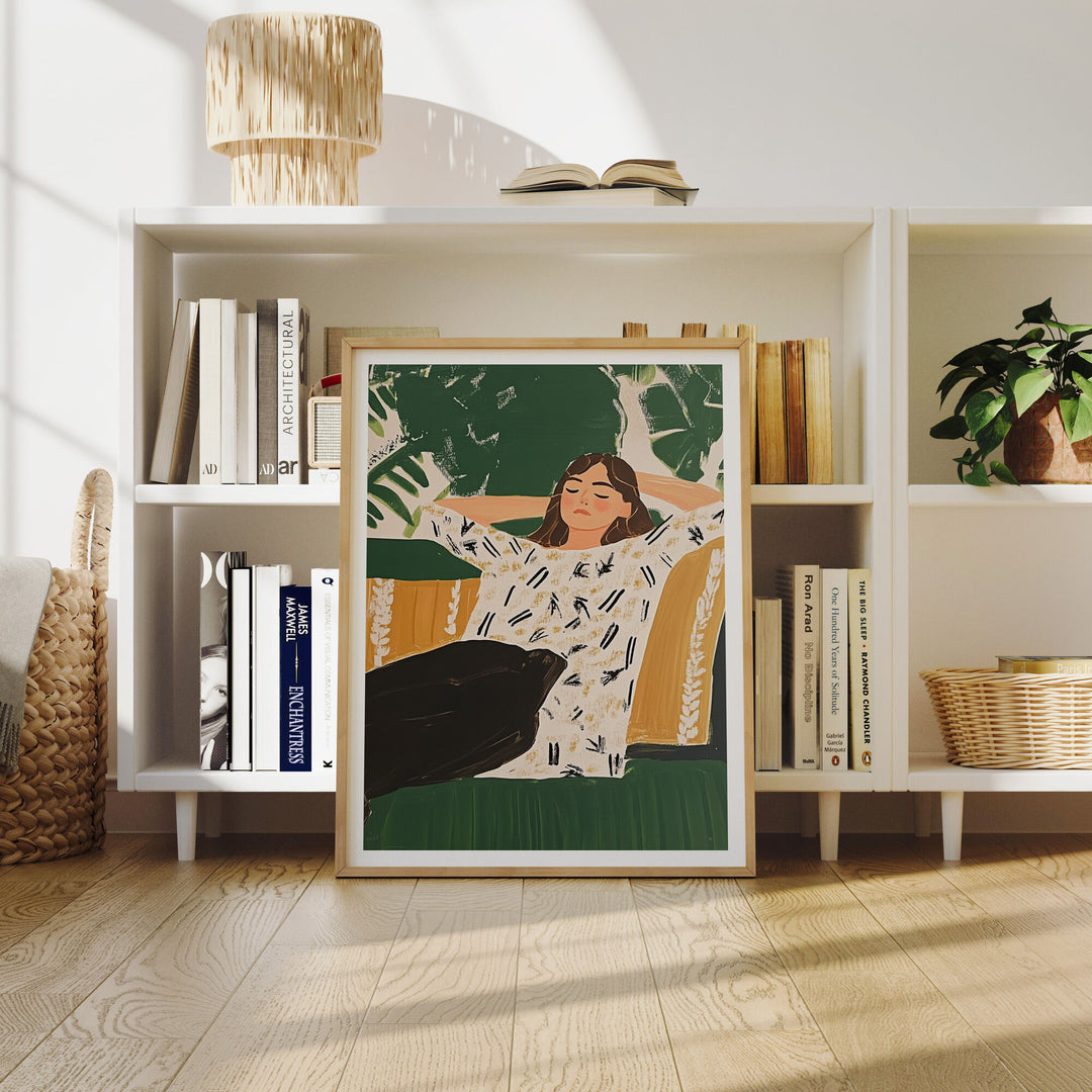 Wood Frame Mockup in home Interior,3x4 Ratio Frame Mock-Up,Poster Mockup,Artwork Mockup