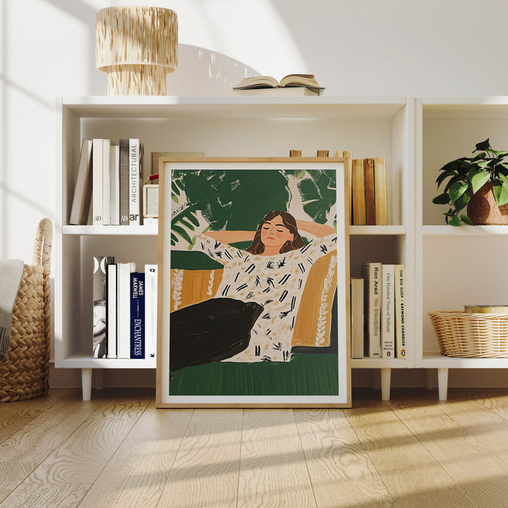 Wood Frame Mockup in home Interior,3x4 Ratio Frame Mock-Up,Poster Mockup,Artwork Mockup