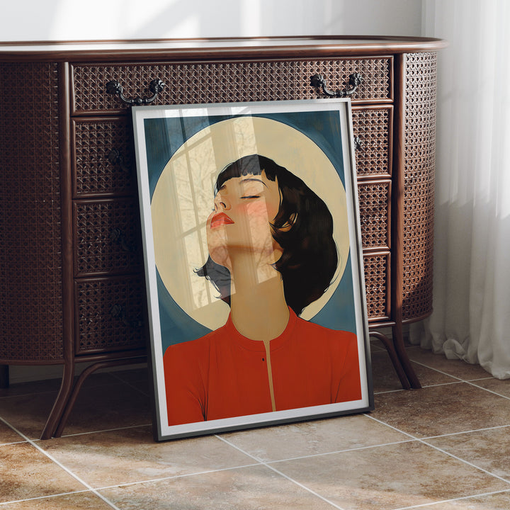 Black Frame Mockup in home Interior,3x4 Ratio Frame Mock-Up with Reflection,Picture Frame Mockup