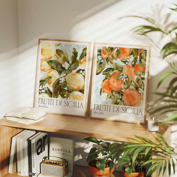 Set of 2 Wood Frame Mockup,3x4 Ratio Frame Mock-Up,Art Print Display