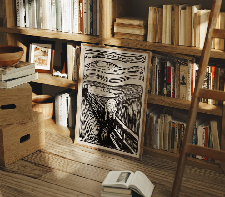 Wood Frame Mockup in Living Room,3x4 Ratio Frame Mock-Up,Minimal Home Interior Art Mockup