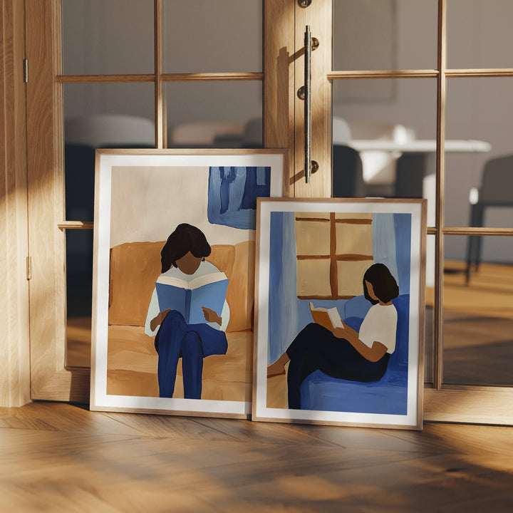 Set of 2 Wood Frame Mockup,3x4 Picture Frame Mockup,Digital Frame Mockup,Print Poster Mockup,Psd Template