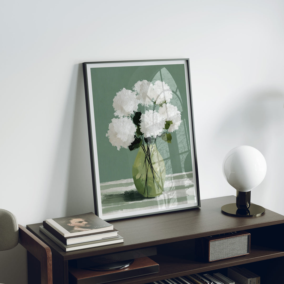 Black Frame Mockup in home Interior,3x4 Verical Frame Mock-Up with Reflection