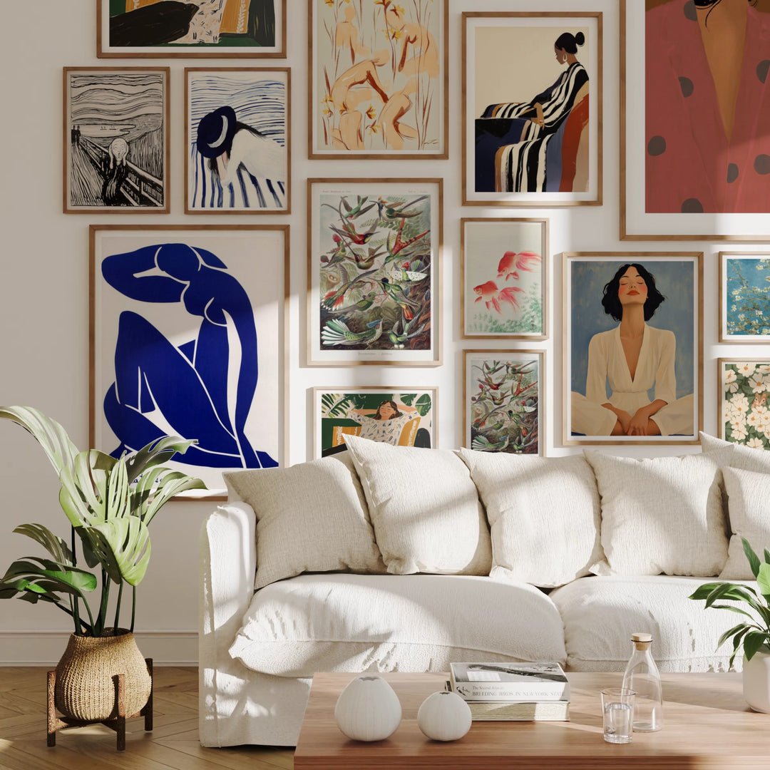 Gallery Frame Video Mockup | Vertical 5x7 Ratio | 4 Scenes Animated Mockup | Wall Art Video Mockup