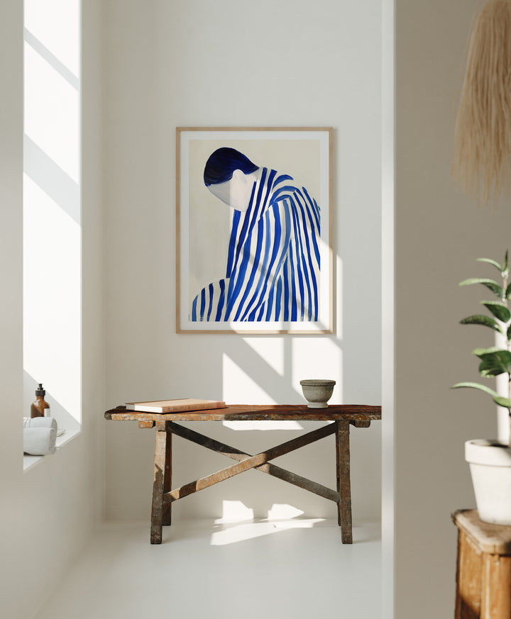 Wood Frame Mockup in home Interior,3x4 Ratio Frame Mock-Up,Picture Frame Mockup