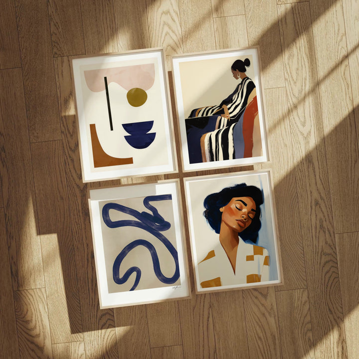 Animated Video Frame Set Mockup | Vertical 3x4 Ratio | 4 Scenes Gallery Mockup Video Template | Multiple Frames | Minimalist Design