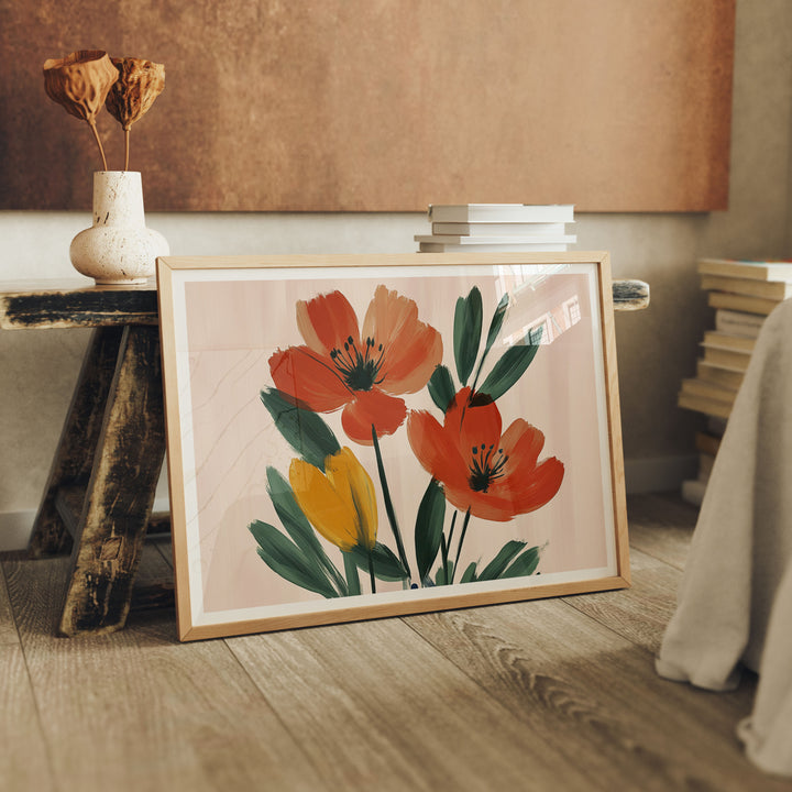 Horizontal Wood Frame Mockup,DIN A Wall Art Mockups,Digital Templates