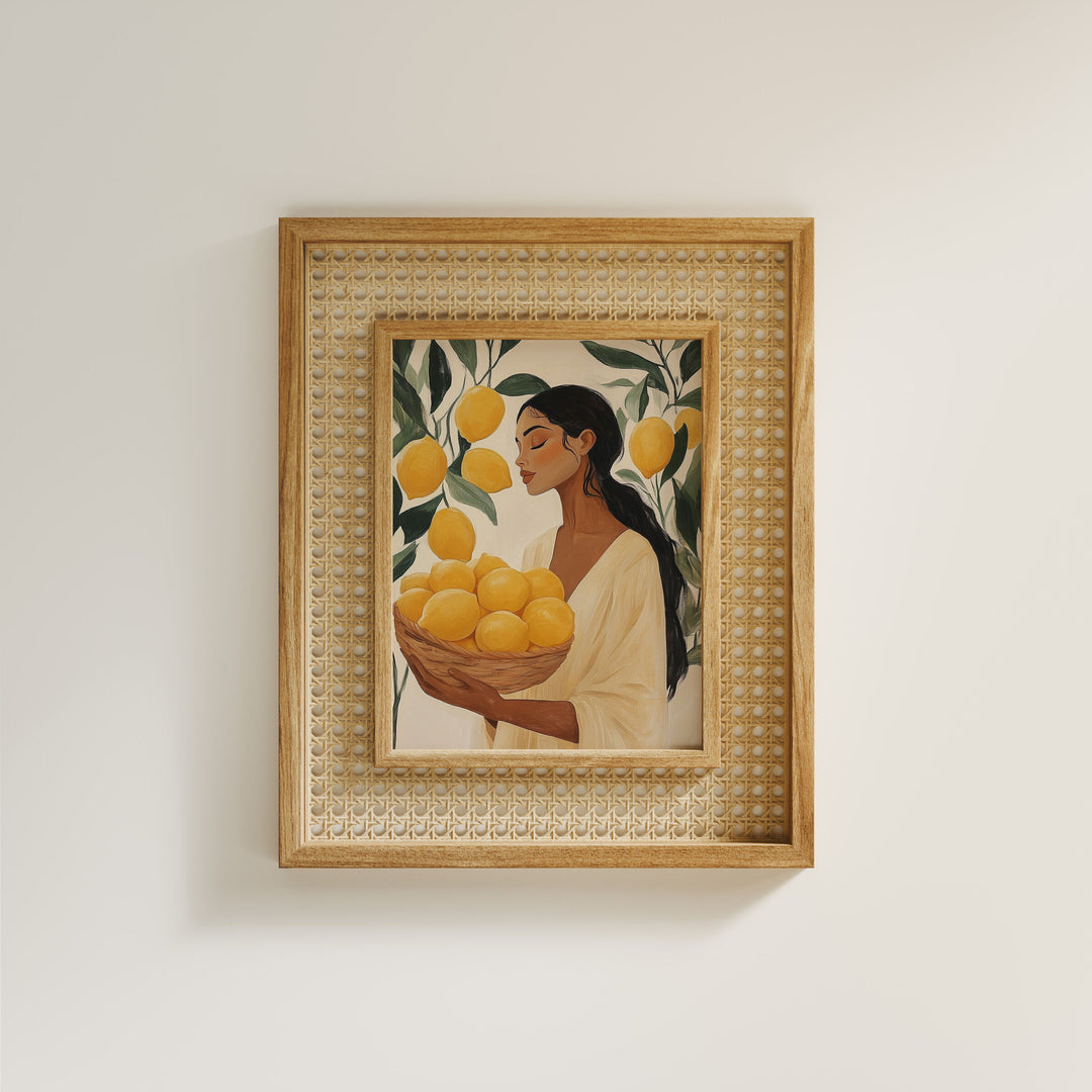 Minimalist 3x4 Wood Frame Mockup,Art Print Mockup,Room Wall Art Mockup