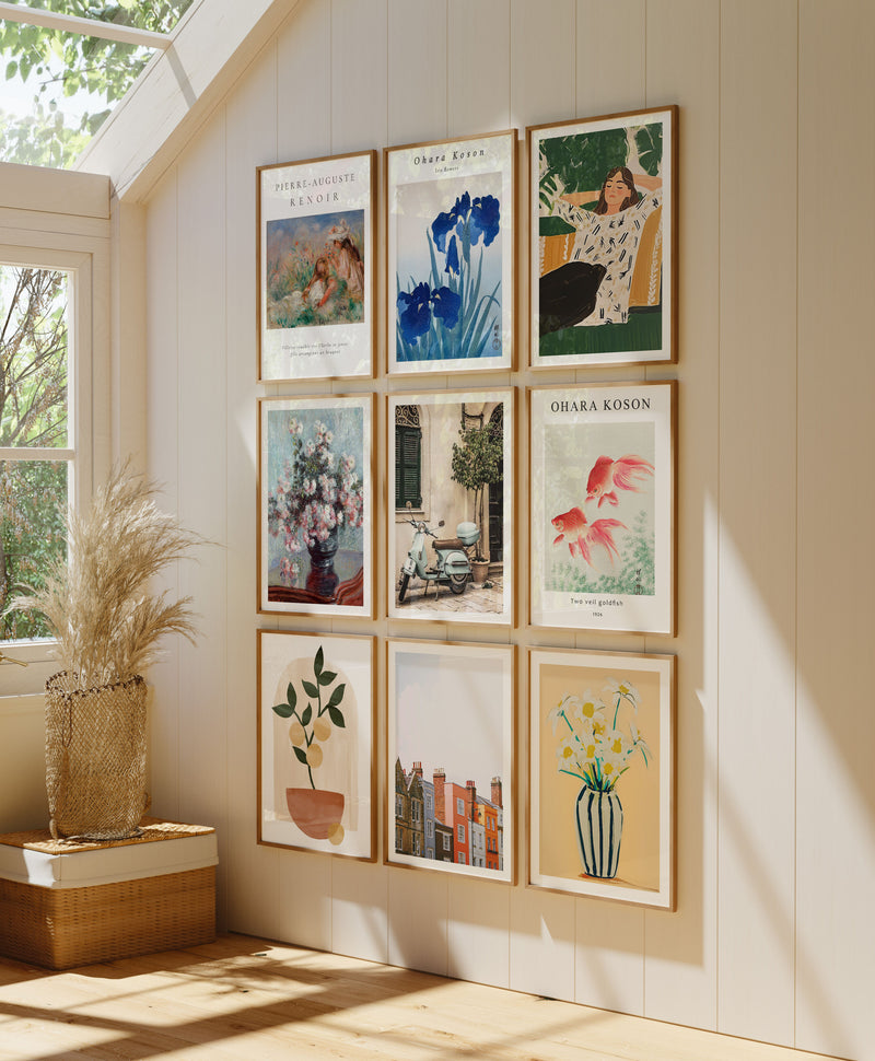 Gallery Wall Mockup,3x4 Ratio Frame Mock-Up,Multiple Frames Wall Art Mockup
