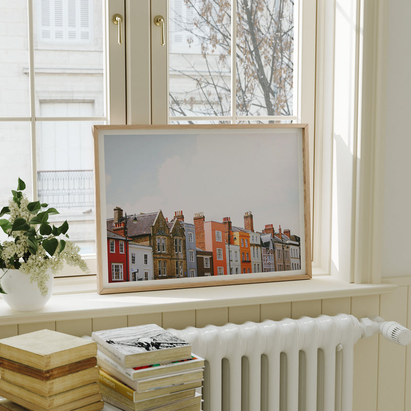 4x3 Horizontal Wood Frame Mockup in Home Interior,Art Print Mockup,Digital Template