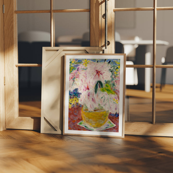Wood Frame Mockup in Home Interior,3x4 Ratio Frame Mock-Up,Picture Frame Mockup