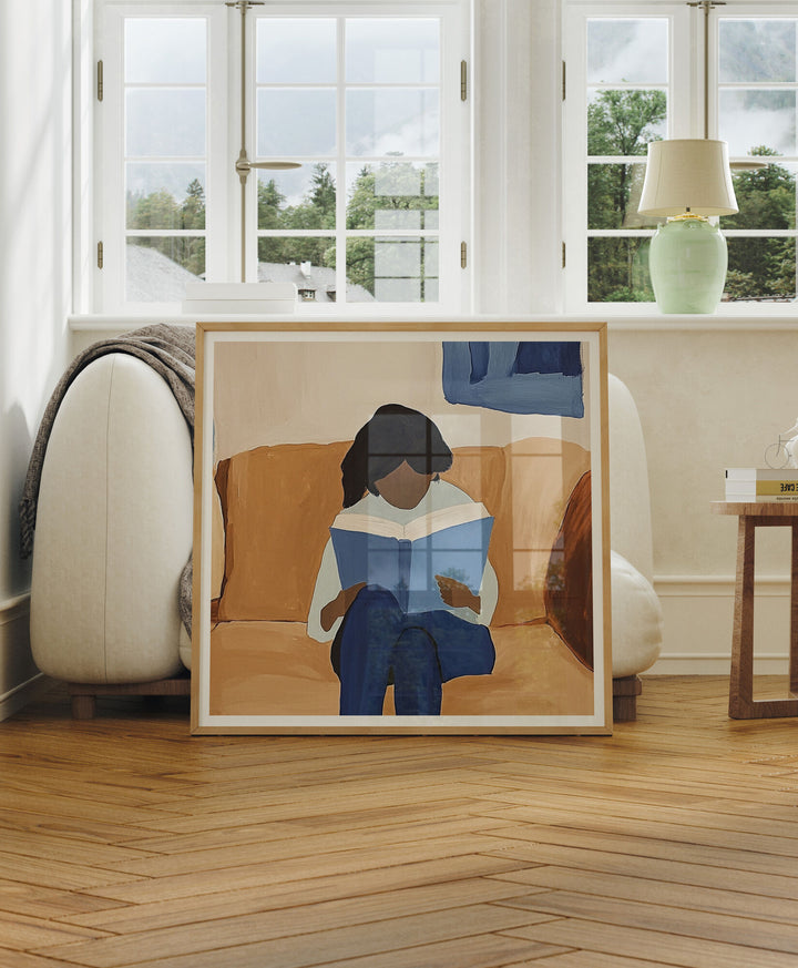 Square Frame Mock-Up with Reflection,Picture Frame Mockup,Art Print Mockup,Digital Template