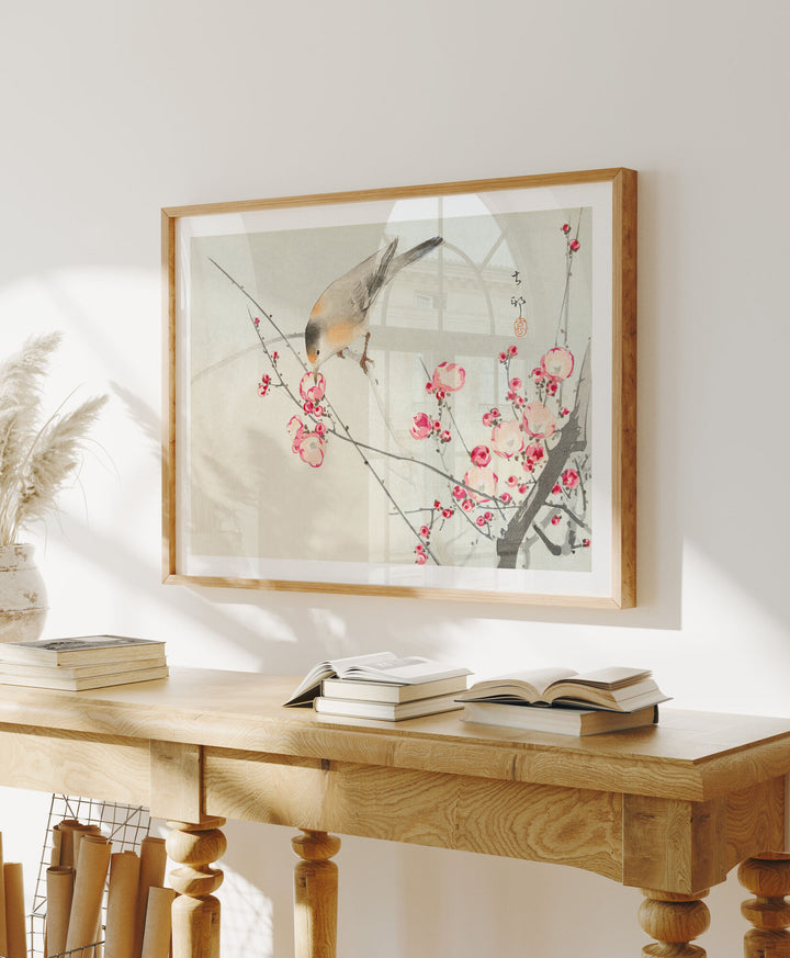 Wood Frame Mockup in home Interior,4x3 Horizontal Frame Mock-Up with Reflection