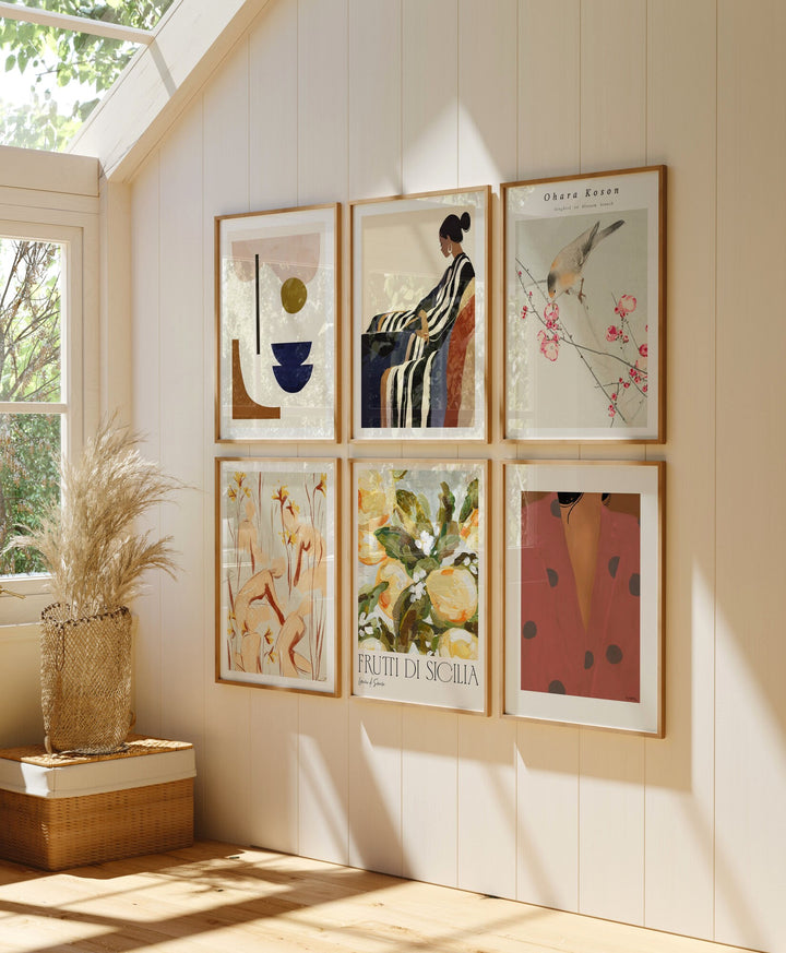 6 Wood Frame Mockup,3x4 Gallery Art Mockup,Digital Template
