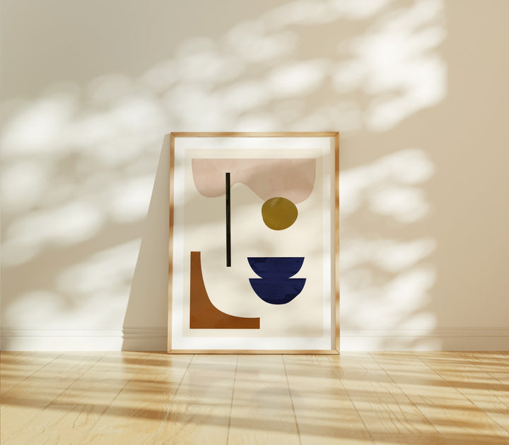 3x4 Wood Frame Mockup,Minimal Frame Mock-Up in Home Interior