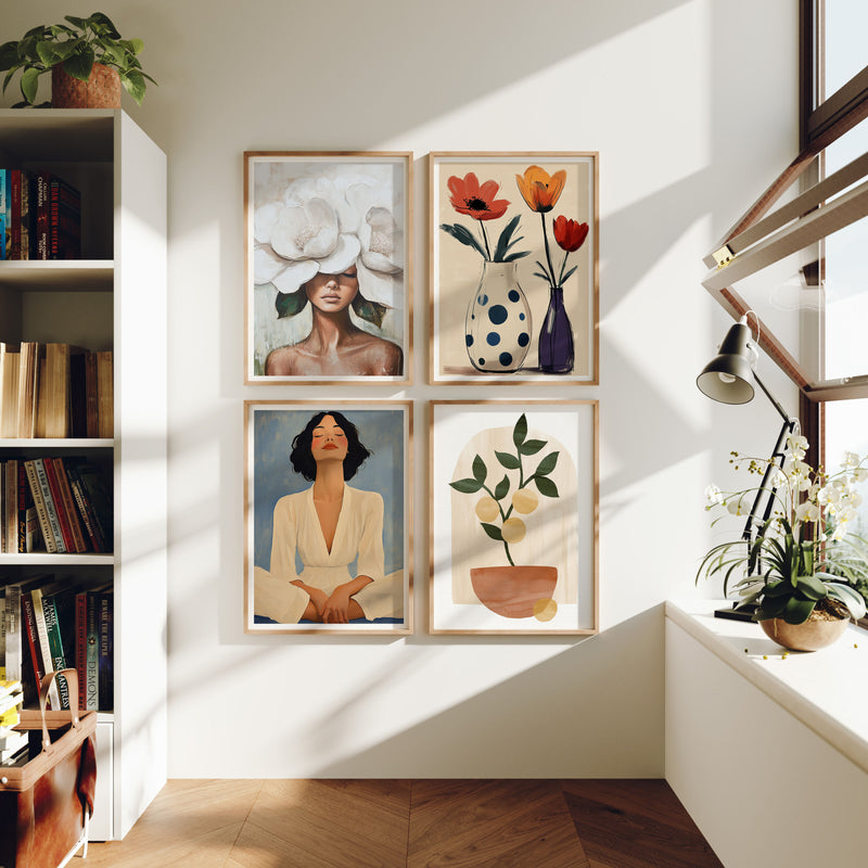 3x4 Wood Frame Mock-Up,Wall Art Mockup,Picture Frame Mockup