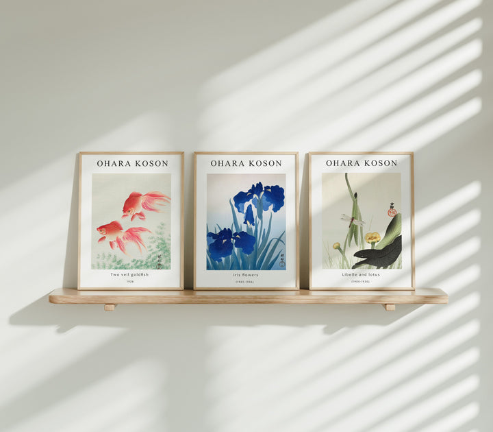 Set of 3 Wood Frame Mockup,3x4 Ratio Minimalist Art Mockup