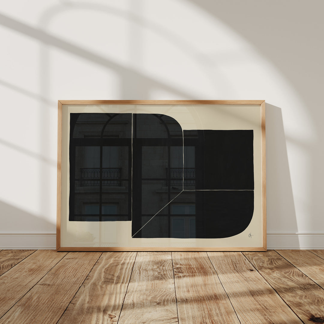 7x5 Horizontal Wood Frame Mockup with Reflection,Art Print Mockup,Photoshop Templates
