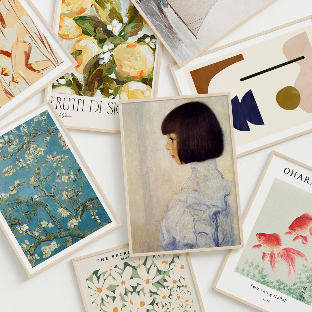 Multiple Frames Mockup,DIN A Ratio Wood Frame Mock-Up with Blank Background