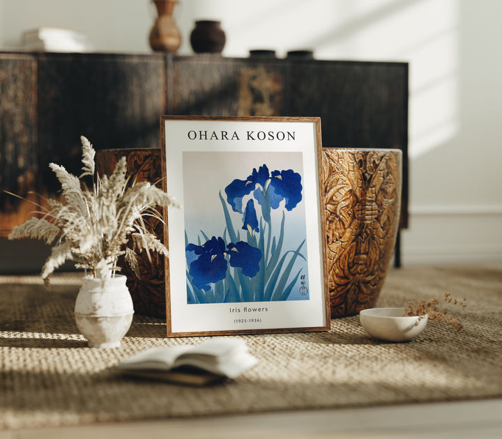 Boho Wood Frame Mockup,5x7 Ratio Frame,Poster Mockup