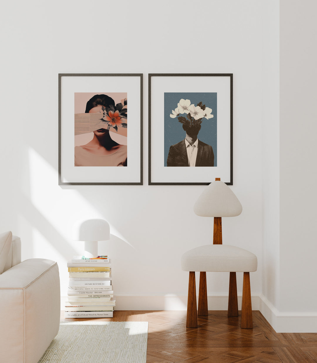 2 Black Frame Mockup,5x7 Vertical Frame Mock-Up,Psd Templates