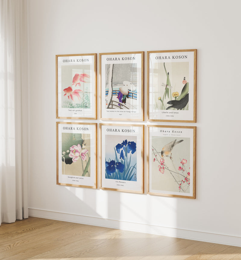 Set of 6 Frame Mockups with Reflection,3x4 Wood Frame Mock-Up,Wall Art Mockup