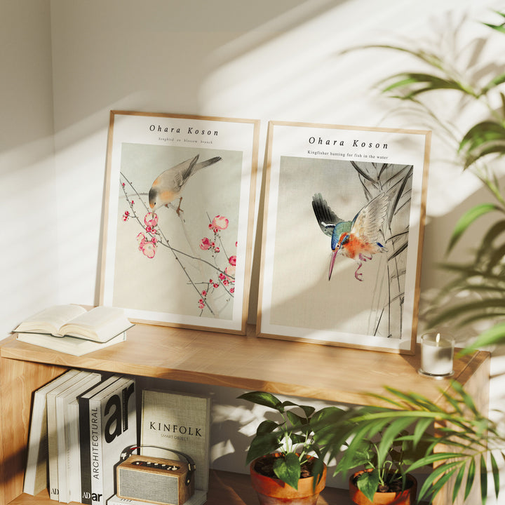 Set of 2 Wood Frame Mockup,3x4 Ratio Frame Mock-Up,Art Print Display
