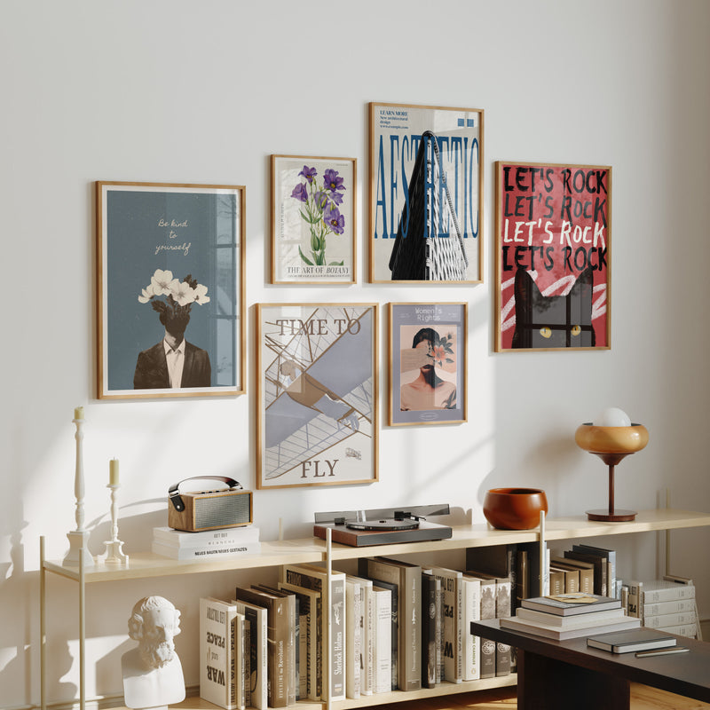 Gallery Art Frames Mockup with Reflection,5x7 Wall Art Mockups,Digital Templates