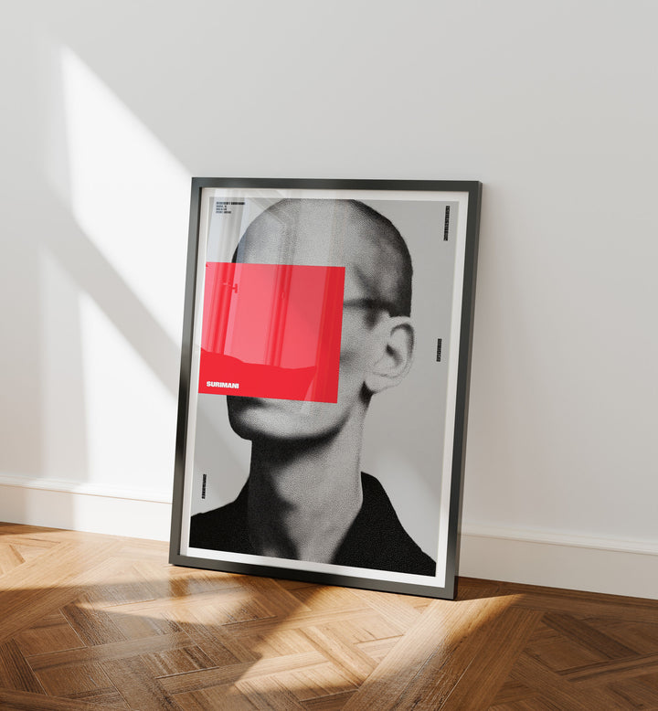 Black Frame Mockup in home Interior,3x4 Vertical Frame Mock-Up with Reflection,Wall Art Mockup