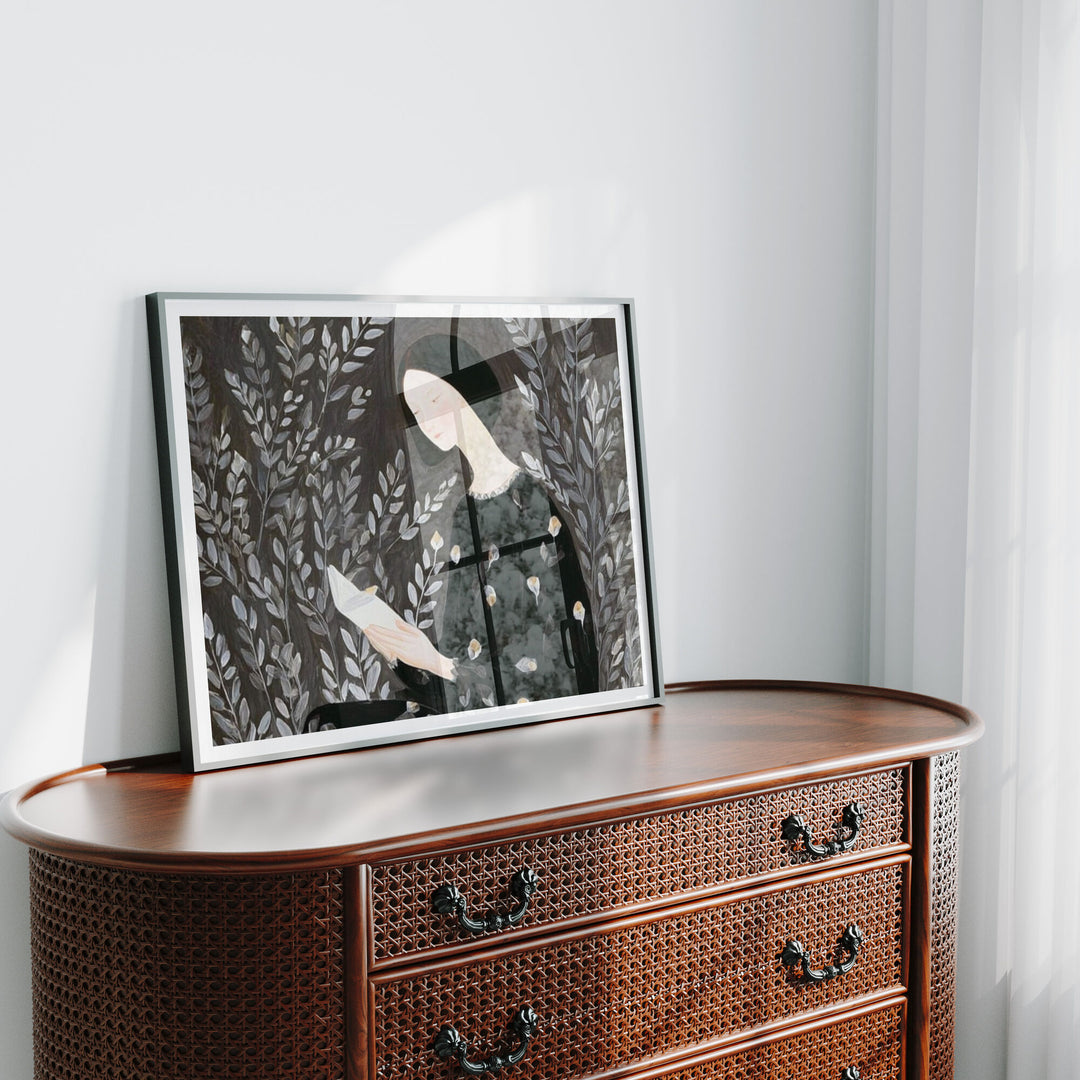 4x3 Horizontal Black Frame Mockup in Living Room,Picture Frame Mockup,Wall Art Mockup