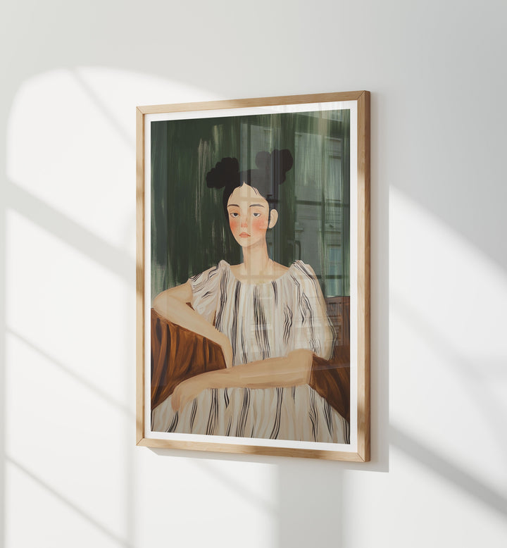 Wood Frame Mockup with Reflection,3x4 Ratio Frame Mock-Up,Blank Background,Picture Frame Mockup,Wall Art Mockup