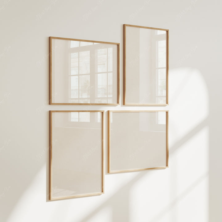 Gallery Wall Mockups,3x4 Wood Frame Mock-Up,Wall Art Mockup,Digital Templates