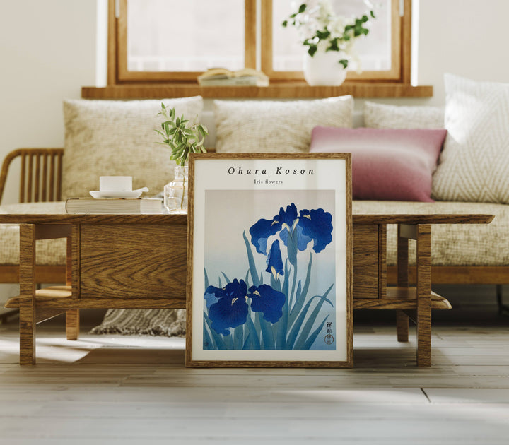 Wood Frame Mockup in Living Room,3x4 Ratio Frame,Print Poster Art Mockup