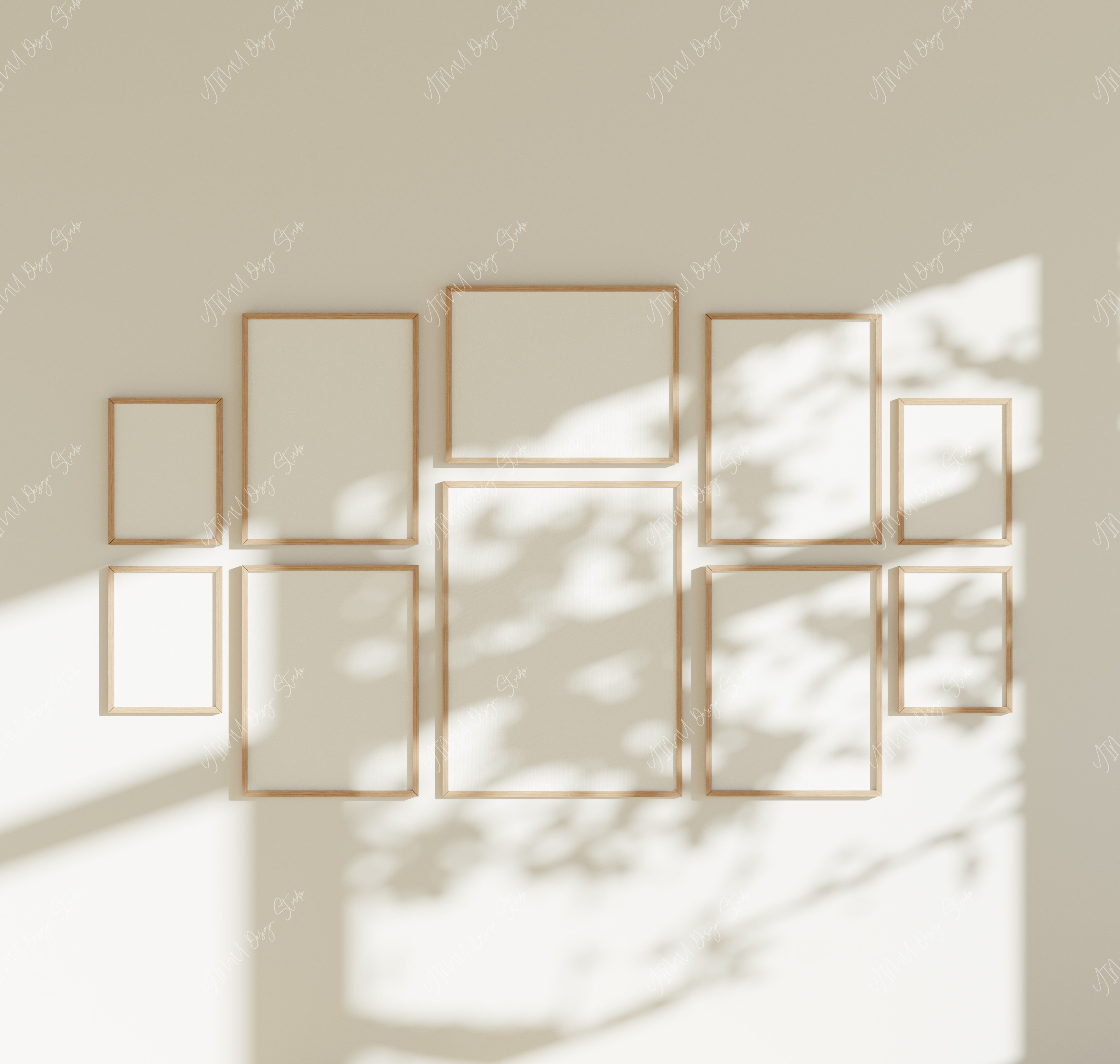 Gallery Wall Frame Set Mockups,3x4 Vertical Frame Mockup,Print