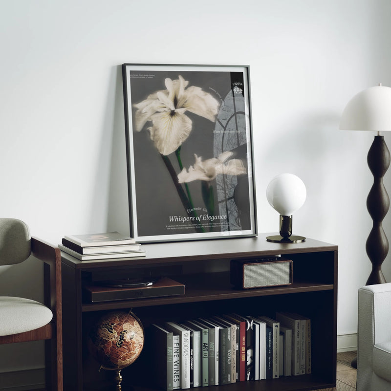 3x4 black frame interior mockup scene 3