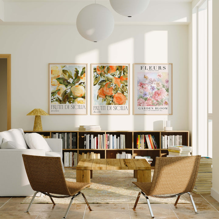 Set of 3 Wood Frame Mockup,3x4 Ratio Frame Mock-Up,Art Print Display,Wall Art Mockup