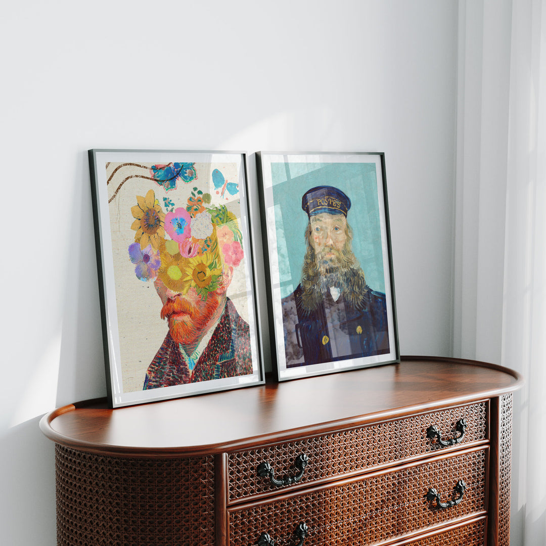 Set of 2 Black Frame Mockup,3x4 Ratio Black Frame Mock-Up,Art Print Display,Wall Art Mockup