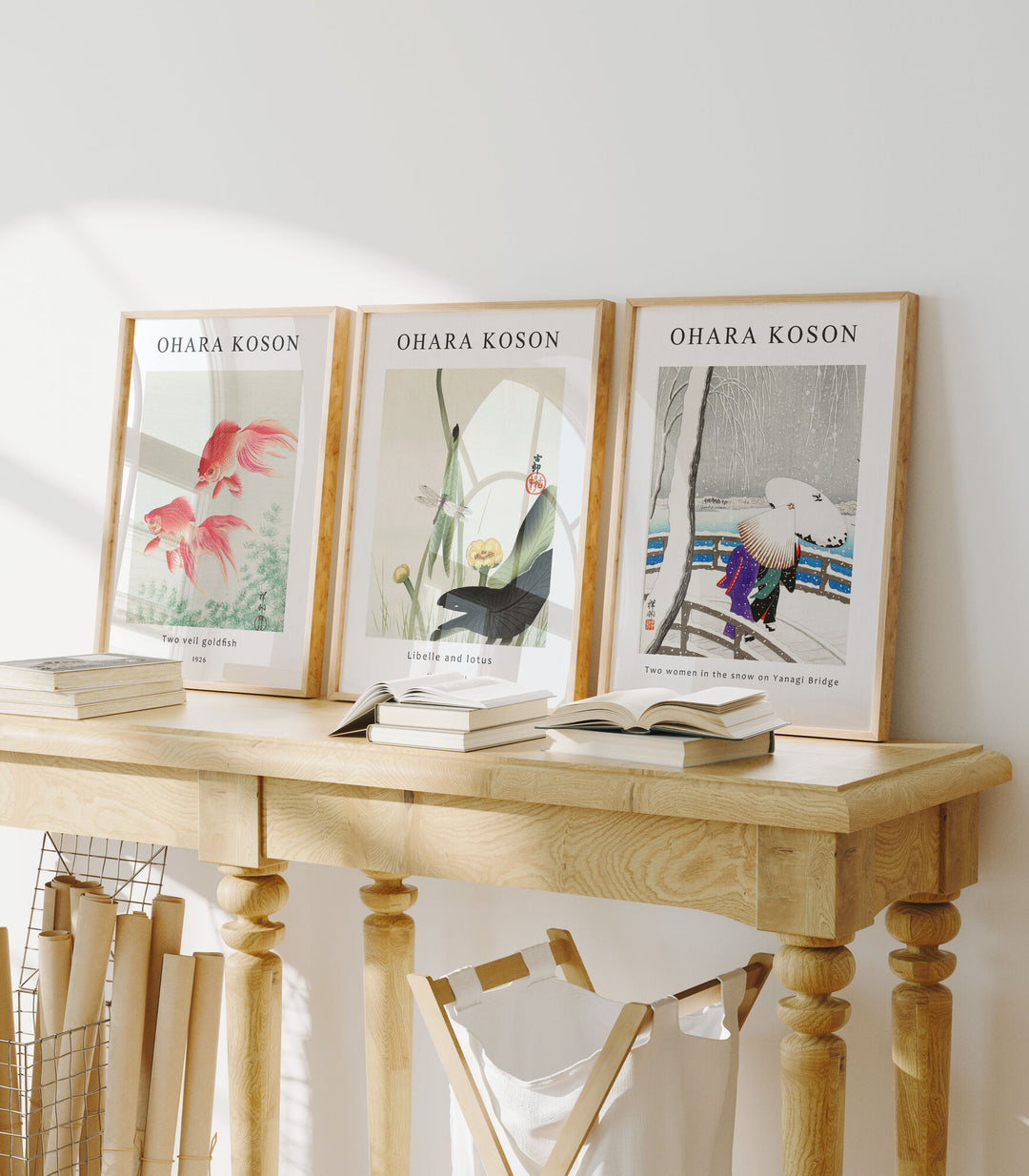 Set of 3 Wood Frame Mockup,5x7 Ratio Wall Art Mockup,Picture Frame Mockup,Interior Art Mockup