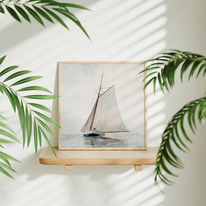 Square Wood Frame Mockup,Minimalist Art Print Mockup