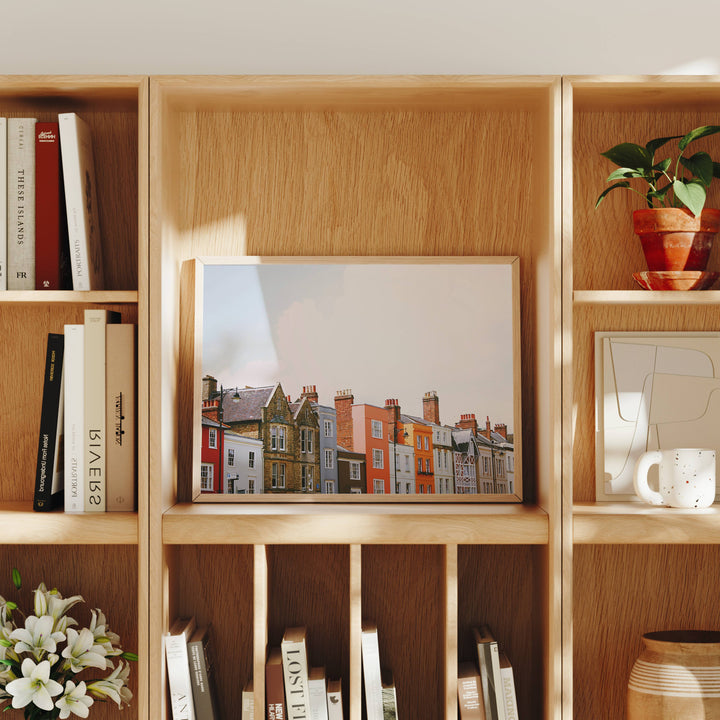 Horizontal Wood Frame Mockup in Living Room,Minimal Interior Art Mockup