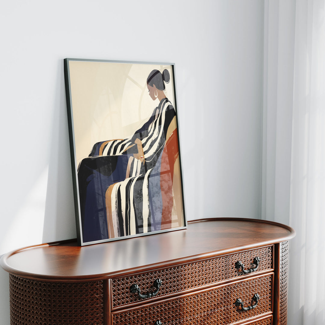 3x4 Black Frame Mockup in Living Room,Poster Mockup,Mockup for Printables