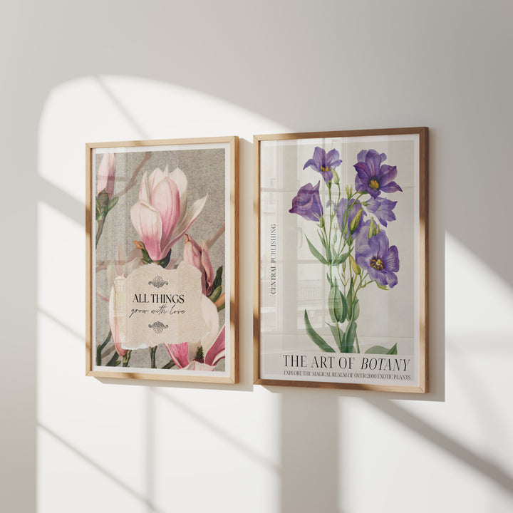 2 Wood Frame Mockup with Reflection,Minimalist 3x4 Wall Art Frame Mock-Up