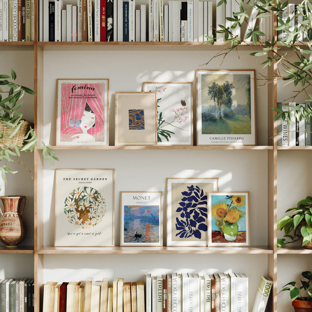 Set of 8 Gallery Wall Frame Mockup,Art Print Mockup,Photoshop Template