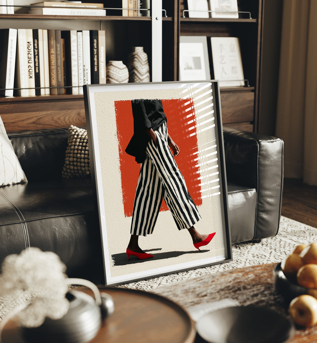 3x4 Black Frame Mockup in Home Interior,Interior Art Mockup,Digital Templates