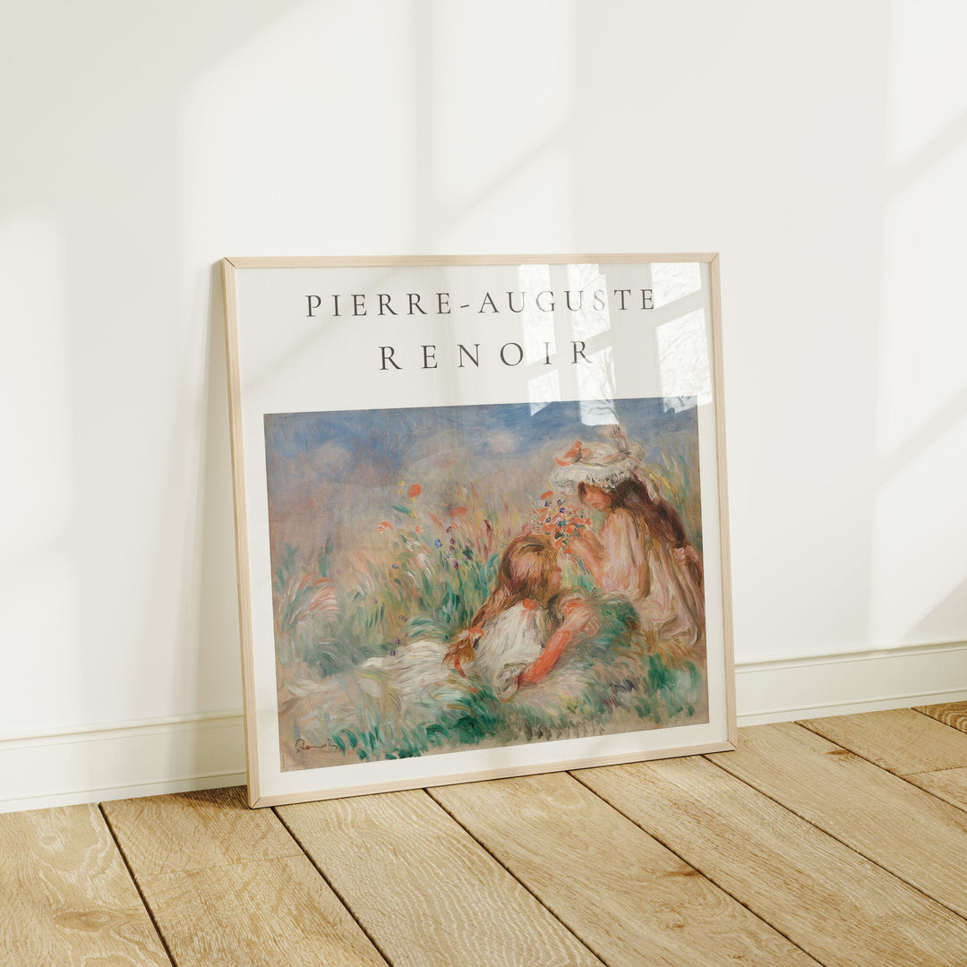 Minimalist Square Wood Frame Mockup with Reflection,Picture Frame Mockup