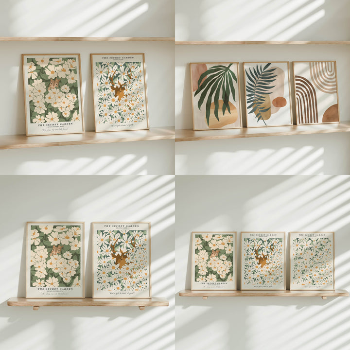 Set of 16 Minimalist Frame Mockup Bundle,Art Print Mockup,Digital Frame Mockup,Psd Template