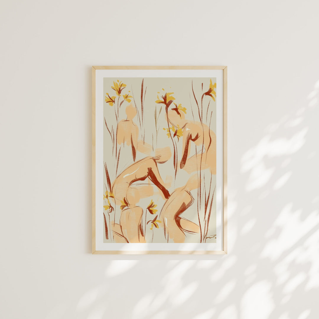 Minimalist Wood Frame Mockups,DIN A Ratio Picture Frame Mock-up