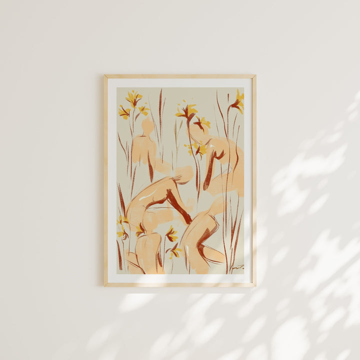 Minimalist Wood Frame Mockups,DIN A Ratio Picture Frame Mock-up