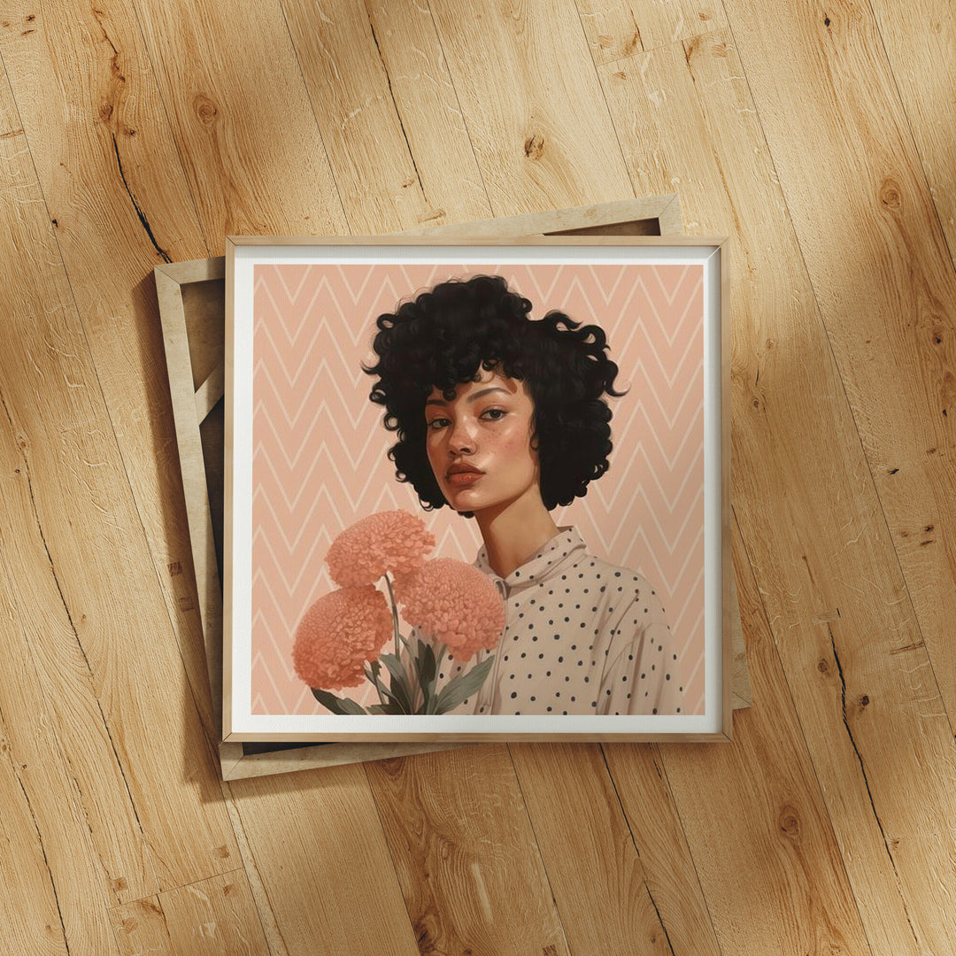 Square Wood Frame Mockup,Art Print Mockup,Photoshop Template