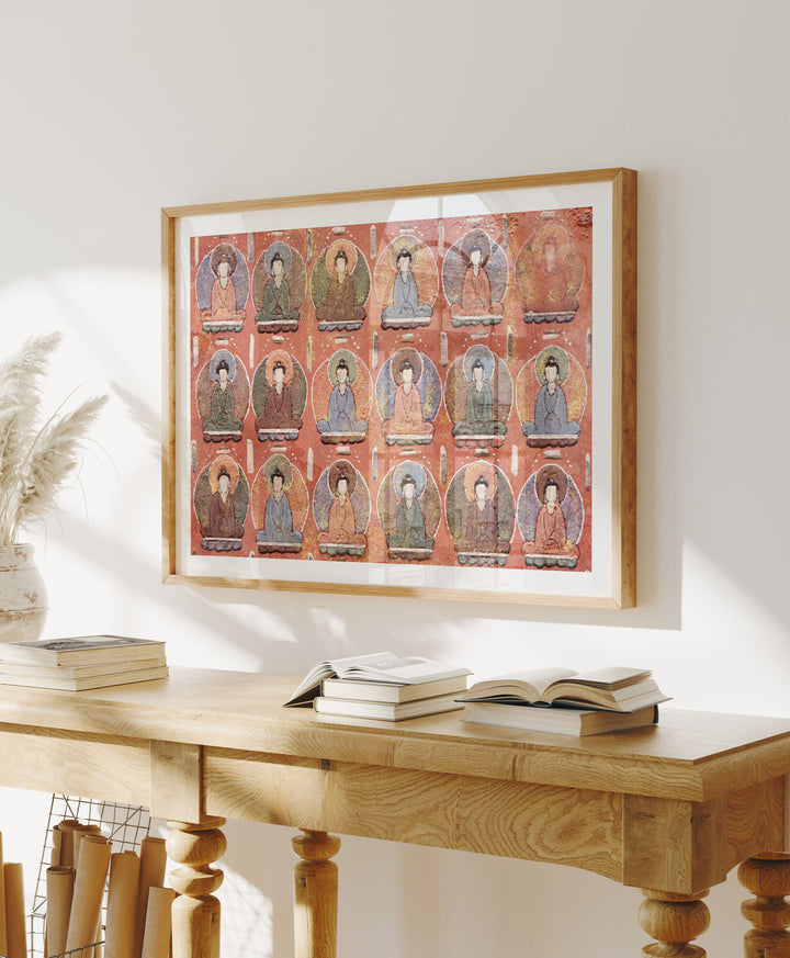 Wood Frame Mockup in home Interior,4x3 Horizontal Frame Mock-Up with Reflection